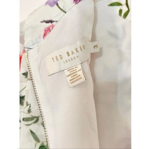 Ted Baker Imane Tunic Dress in Floral Print Hedgerow Size 3 Us Size 8 - Picture 2 of 9